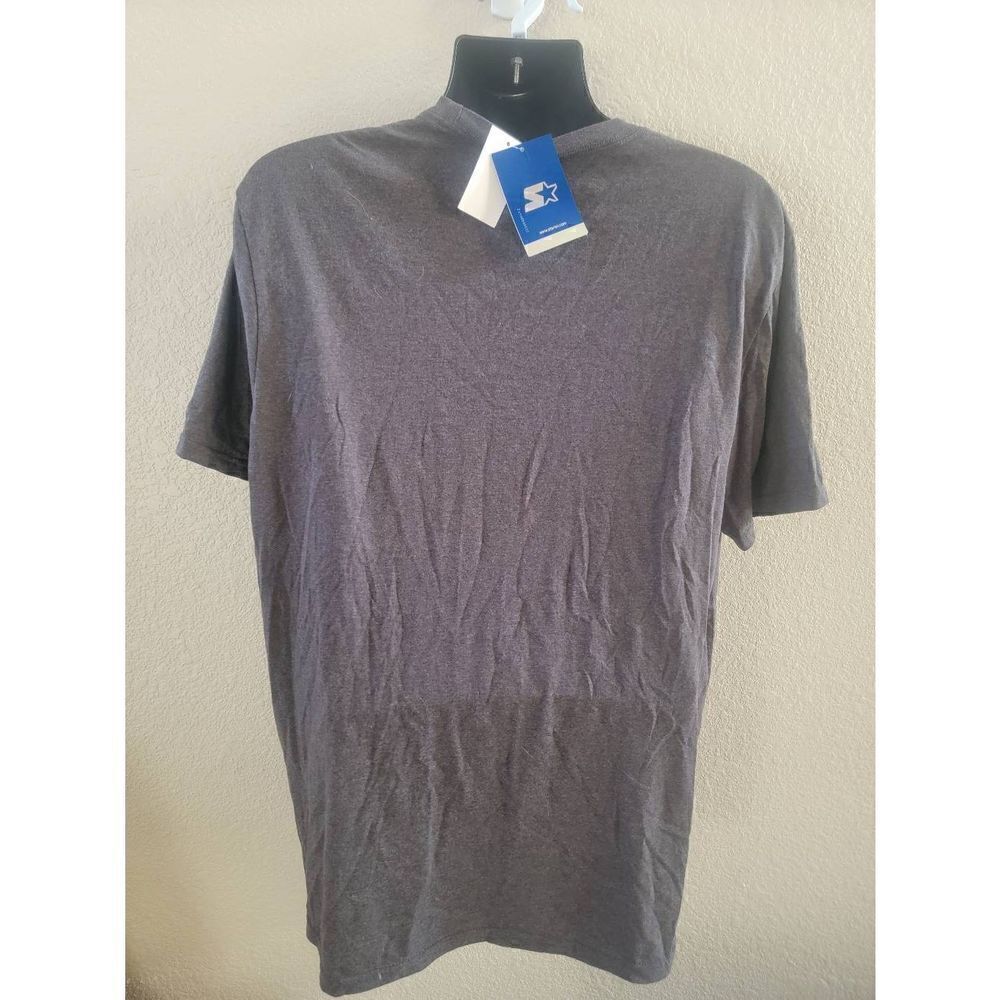 TY Mopkins starter Men's World Champions Detroit Basketball Rare T-shirt Gray XL - Picture 3 of 6